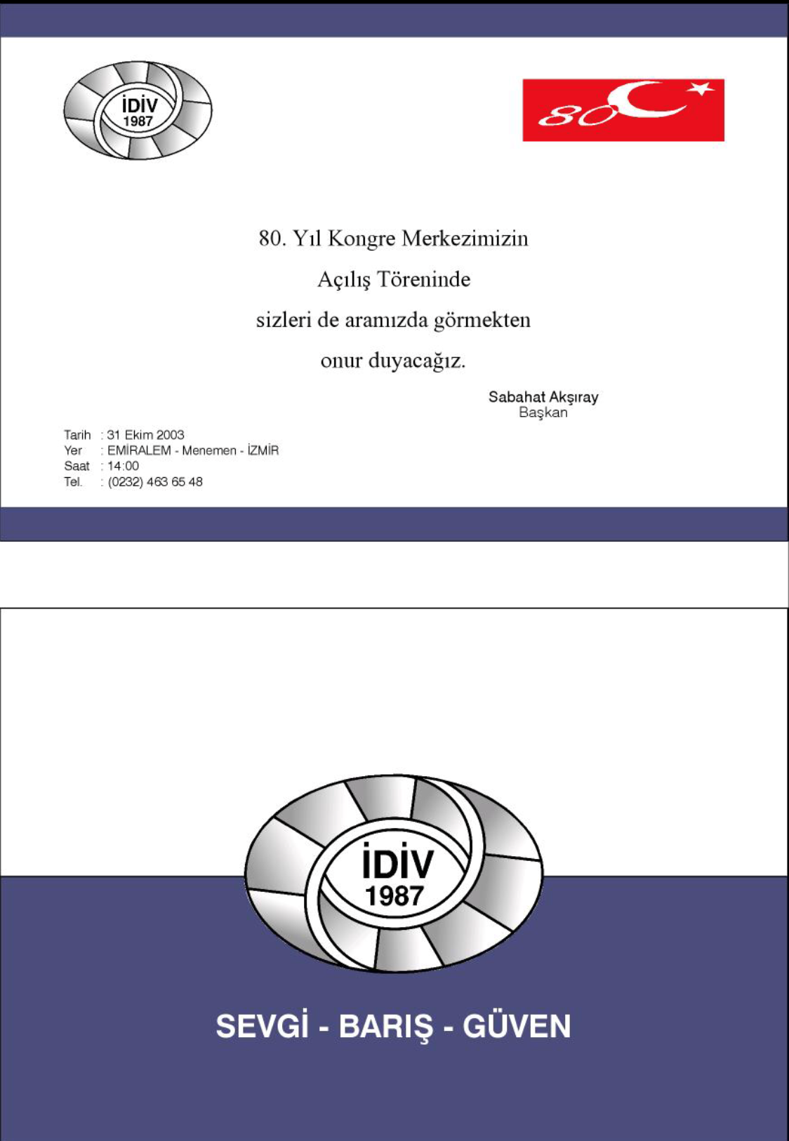 80.yıl kongre merkezi, Sabahat Akşıray Otizm Merkezi